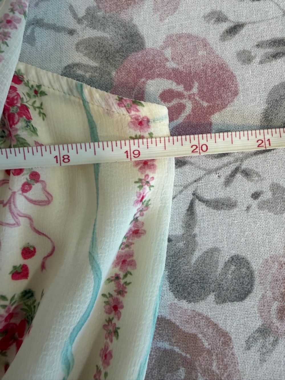 Torrid Ruffle Cinched Blouse Cream Floral Peplum Top - Picture 13 of 13
